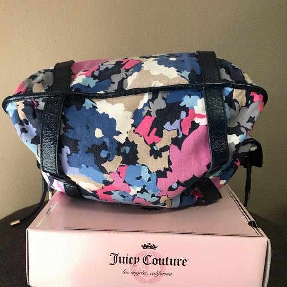 Juicy Couture vintage vegan floral tote w/ sequins - Picture 2 of 10
